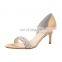 Ladies beautiful fancy pearl design low heel ankle wrap sandals shoes other colors option are available