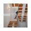 CBMmart U-Shape Modern Indoor Stair Treads Wood Step Prefabricated Stairs Steel Staircase for Home Decoration
