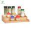 Spice Rack Kitchen Cabinet Organizer- 3 Tier Bamboo Expandable Display Shelf Spice Rack