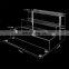 Acrylic Toy Display Risers Shelf, Clear Large 4-Layer Display Stand Toy Collection