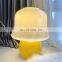 Cream Mushroom Desk Lamp French Medieval Retro Handmade Table Lamp Bedroom Bedside Girly Glass Decorative Table Light