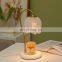 Marble wax melting lamp dimmable desk lamp candle warmer aromatherapy candle essential oil to enhance fragrance