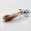 OEM Faux Horn Resin Handle Double Edge Safety Razor with logo