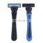 1 Handle and 4 Refill Cartridges Disposable Shaving Razor For Men Triple Blades Stainless Steel Razor Beard Shaver KL3-03