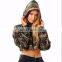 American Top Quality Apparel Cropped Fleece Hoodie crop top hoodies women