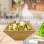 Bamboo Wood Salad Bowl Set With 2 Server Utensils For High Quality