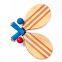 Beach Frescobol Wooden Paddle Racket Ball Set