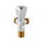 Two-Way Angle Valve Brass Polished and Chrome Plated for Sanitary Ware pipe