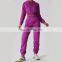 Full Zip Up Crop Tops Women'S Hoodies New Arrival Fleece Drawstring Tight Pullovers 50cotton 22polyester