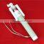 Professional wired monopod selfie stick headphone cable control with CE certificate