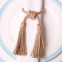 Tassel Pendant Napkin Ring Wedding Party Napkin Holders Dining Table Accessories