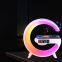 Bluetooth Speaker Music Alarm Clock Smart BT Speaker Wireless Charging LED Atmosphere Desk Lamp Night Light