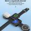 Foldable Wireless Fast Charger 15W Wireless Charge Station Desk 3 in 1 Wireless Charger