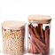 Borosilicate Glass Kitchen Use Food Storage Jar with Sealed Food Grade Bamboo Lid