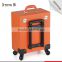 Guangdong factory OEM trolley makeup artist case with wheels rolling