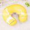 2016 Hot sale lovely U-shape memory foam neck pillow for car