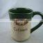 Ceramic Cup With Embossing Logo,ceramic Multicolour Cup,ceramic Cup With Handle