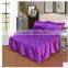 Simmons bedspread bed cover,print satin cloth bed skirt can match a 3pcs suit