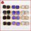 Fashion Elegant 18K Yellow Gold Cubic Druzy Stud Zirconia Earrings