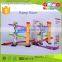 Promotional Discounts Toys Car OEM Colorful Ramp Racer Educational Wooden Sliding Car for Kids EZ5133