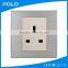 3 pin socket electrical socket waterproof stainless steel power outlet socket wall 13A socket