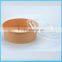 Disposable printed take away paper salad bowl