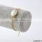 Delicate Gold Chain Oval Glass Bracelet