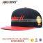 custom embroidery 6 panel flat brim baseball cap