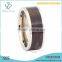 8mm titanium wedding bands with wood grain inlay