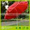 China cheap red color outdoor sun protection large beach umbrella