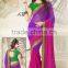 YELLOW & GREEN PADDED SAREE