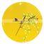Fashion Round Shaped Acrylic Wall Clock With Print