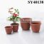 Customized color round indoor cheap plastic pots