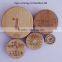 0.5oz (30*40 mm)New design High quality Food storage glass bottles with bamboo lid
