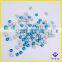 Decorative blue zircon flat back glass stone for garment accessories
