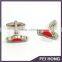 Creative design food logo epoxy sticker cufflink