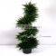 High quality simulation cypress tree artificial topiary spiral bonsai for chirstmas decoration