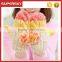 V-389 stylish women handmade cable pattern mittens with pom winter hand warmer mitten gloves knit arm warmer