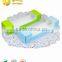 Custom artpaper handle decorative cake box with PVC window