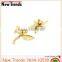 Simple design crystal flower shaped hair clip wholesale