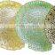 Wholesale Glass charger plate in gold Color Painted and silver plating for wedding , cheap price