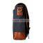 Custom high quality canvas messengers with leather trim
