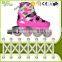 cheap wholesale shoes in china adjustbale pink roller skate shoes for girls