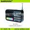 D-65E MP3 audio player FM radio portable mini speaker with usb port