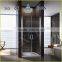 Hinge and pivot combine two tempered glass shower enclosure EX-212