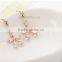 Fashion 18K Gold Diamond Cherry Shape Wedding Earring