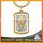 Best selling decorative metal religious muslim printing promotional keyring
