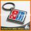 Best selling custom photo logo printed epoxy metal keychain keyring