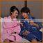 High Density Coral Fleece Couple Bathrobe With Multi-Coloured