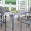 Factory design modern dining set aluminum furniture set cheap hotel furniture